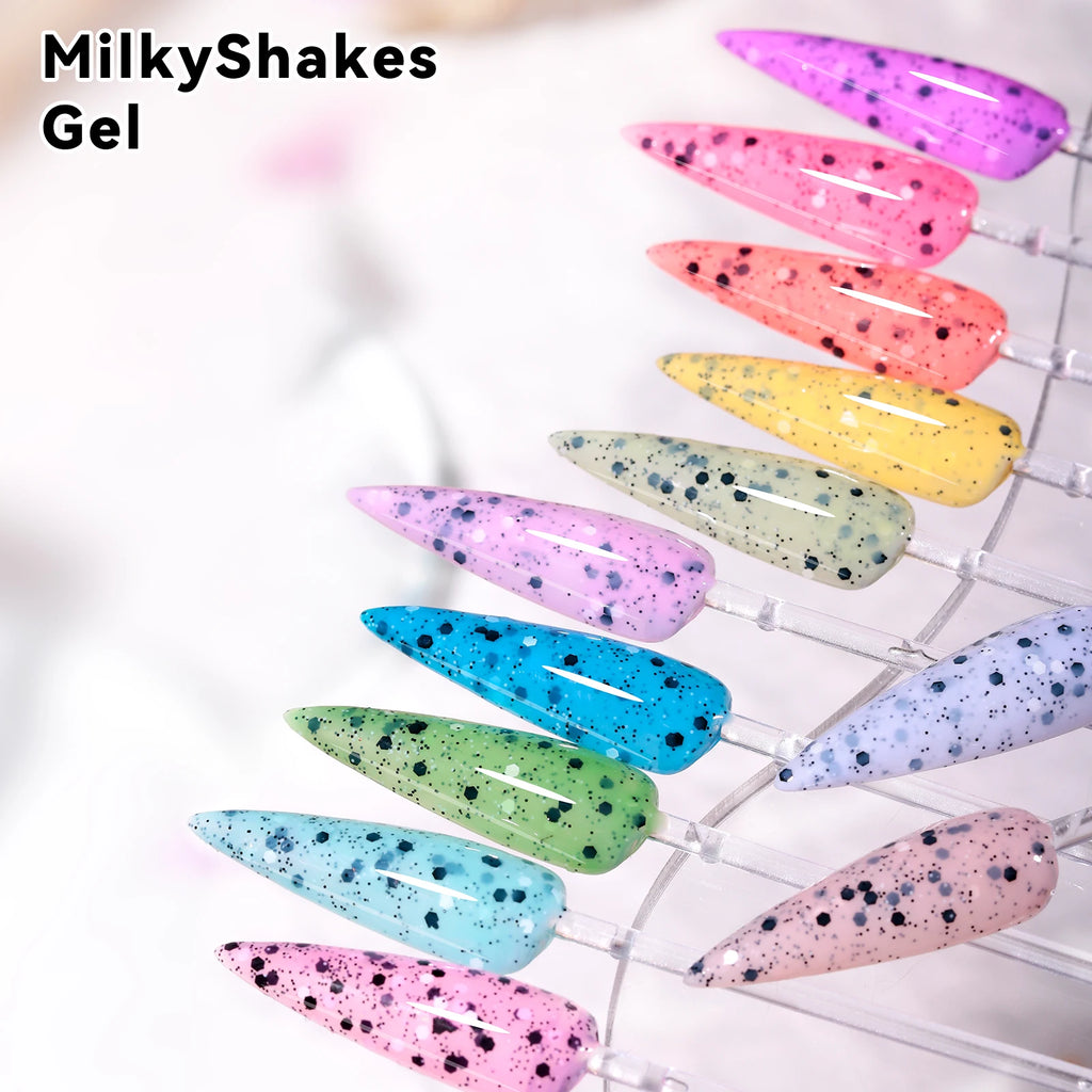 JTING 12colors Latest Unique Summer Effects Milkshake Collection Nail Gel Polish OEM ODM Free Samples Design Serive