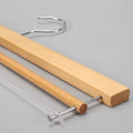 Lavinia High Quality Customized Wood bar Pvc Strap Towel Trousers Anti slip Clothes Hangers