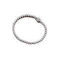 925 Sterling Silver Heart Flower Bracelet Cubic Zirconia CZ Rhodium Plated Charm for Wedding Bridal Prom Tennis Parties Gift