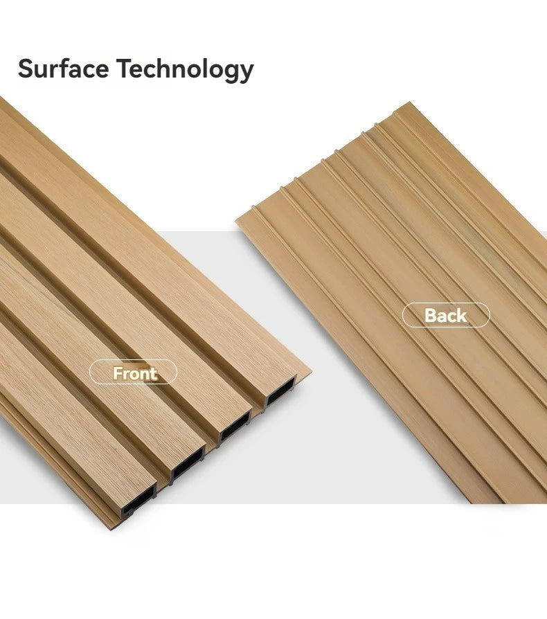 Waterproof Fireproof Minimalist WPC Wood Wall Board/Wall Cladding Panel for Hotel Commerce Household Building Exterior
