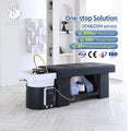 Modern Design Synthetic Leather Salon Hair Spa Chair with Thai Shampoo Bed Massage for Hotels and Workshops