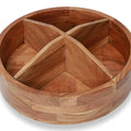 Wood Tray Lazy Susan Organizer for Spices Cabinet Fridge Pantry Bamboo Vanity Tray Makeup Jewelry Organizer Toilet Tank Tray