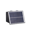 IP65 Waterproof LED Solar Outdoor Wall Lamp Square Polycarbonate with Warm White Light 3000K for Garden Corridor Villas Lighting