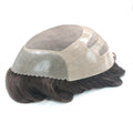New Arrival Remy Fine Mono Top Hair Patch for Men with PU and Gauze Man Wig Toupee