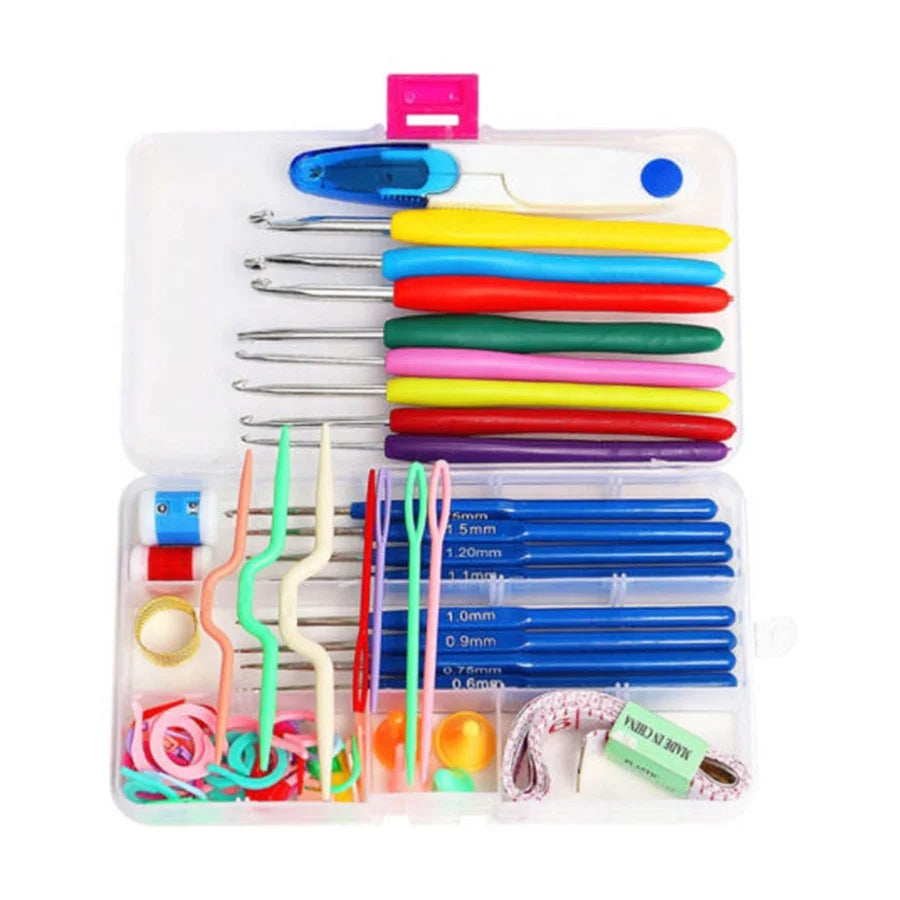 Wholesale DIY Sewing Kit Crochet Hook Set Knitting Needles with case