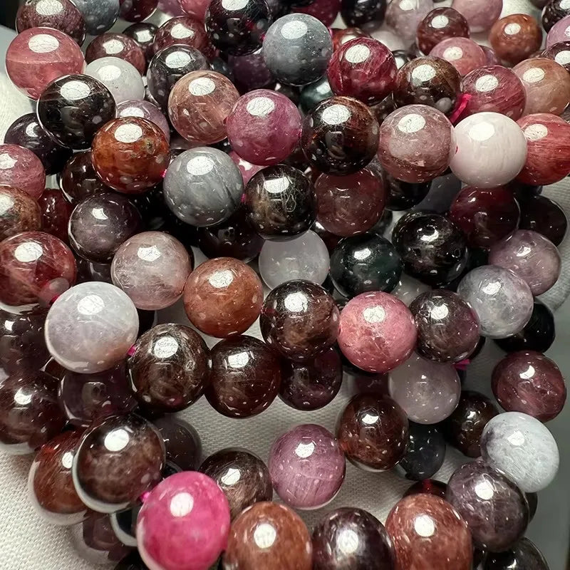 Wholesale Natural AAA Colorful Spinel Smoorh  Round Stone Loose Beads for Jewelry Making Design DIY