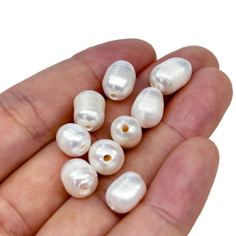Pearls and Beads Freshwater Pearl and Ball Necklace Loose Natural Beads for Jewelry Beading Cultivated Freshwater Pearls