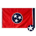 Heavy Duty Tennessee State Flag Embroidered 3x5 Ft 210D Oxford US TN Banner Brass Grommets