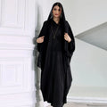 Wholesale Dubai Solid Color Kaftan Bat Sleeve Simple Modest Islamic Clothing Abaya Muslim Dresses for Women Abaya Kaftan
