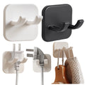 Wall Storage Hook Punch-free Power Plug Socket Holder Kitchen Hook Wall Adhesive Hanger Bathroom