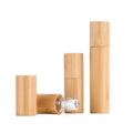 3ml 5ml 10ml  Bamboo Wood Roll on Ball Bottle With Lid Essential Oil Sub-bottling Perfumes Roller Bottle
