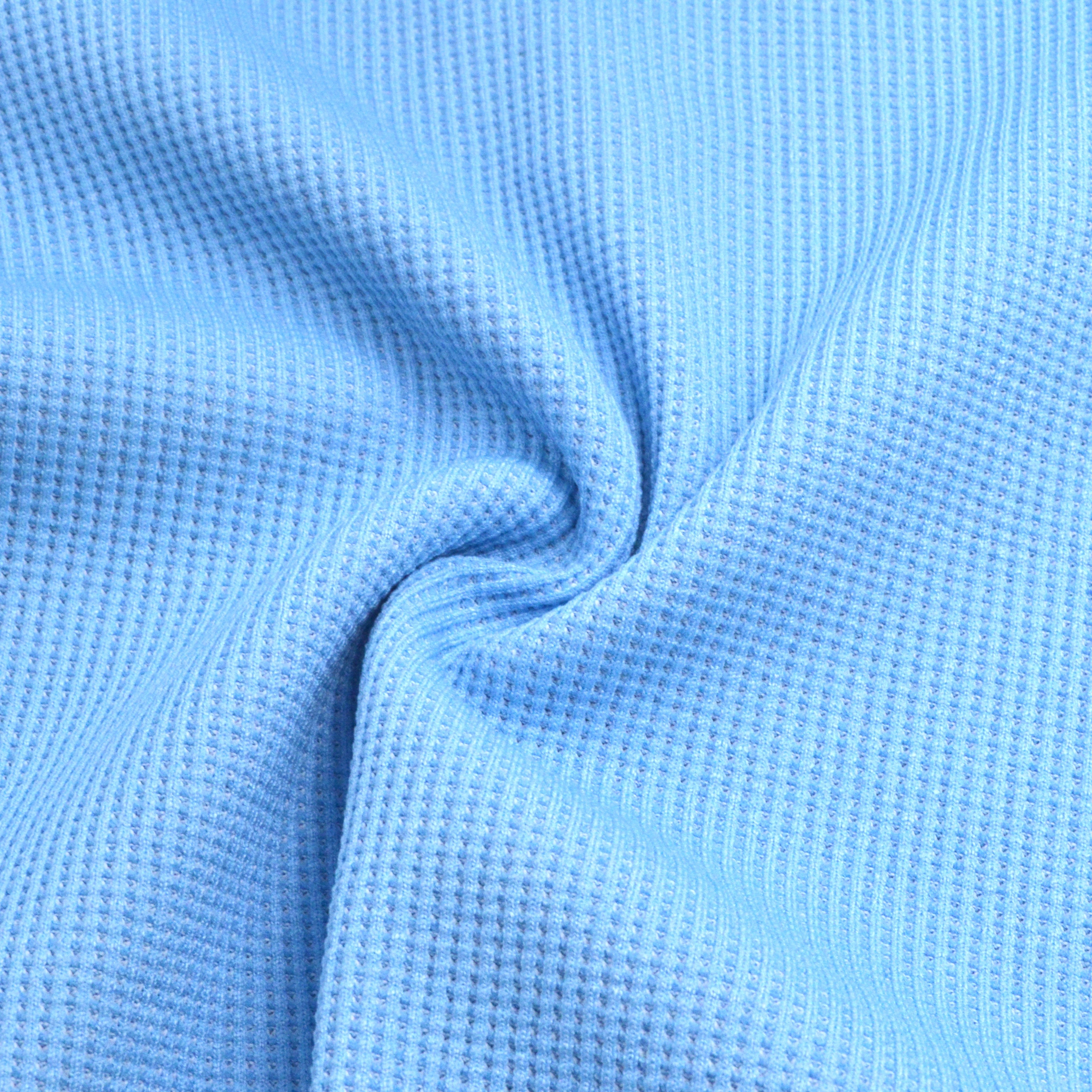 Knitted Inner Dry Waffle Fabric 50% Polyester 50%polypropylene Quick Dry Breathable for Clothing