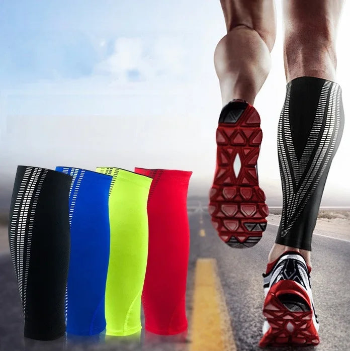 Customs LOGO Leg Calf Knee Support Compression Shin Sleeves for Cycling Basketball Football Protection