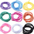 Shoe Lace Charms Colorful AB Sequin Hose DIY Jewelry Accessories Plastic Hose Belt Hair Hoop Drill Tube Shoes Hat Drill Belt Acc