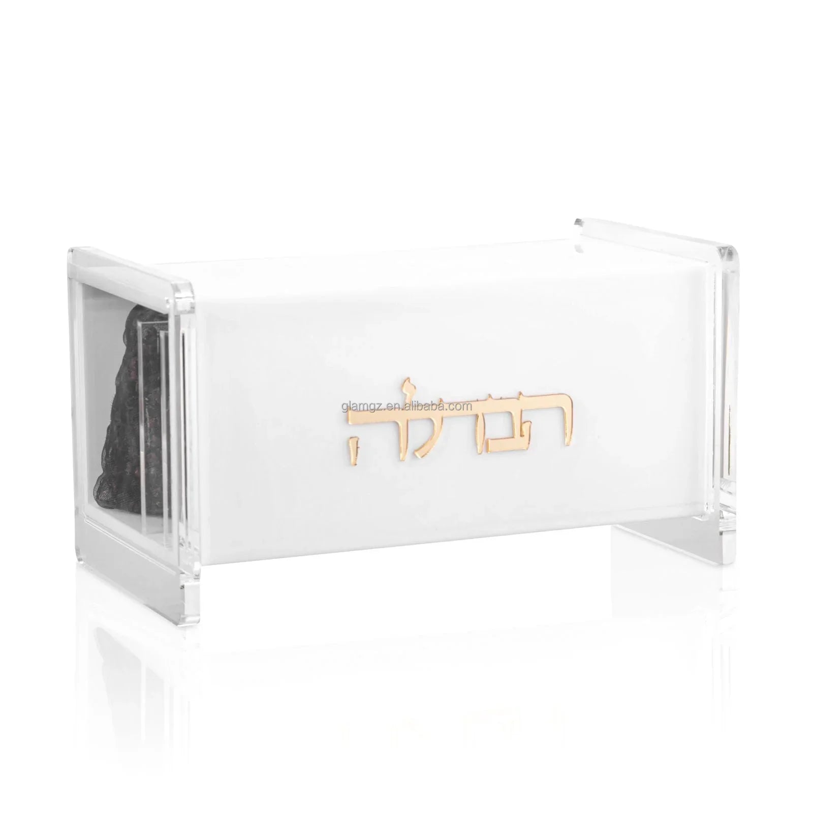 Candle Card Besamim Matches Judaica Gift Candle Match Jar Acrylic Lucite Small Havdalah Set