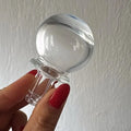 Customized Eco-Friendly Clear Transparent Solid Glass Bottle Stopper Ribbed Closure (Reusable Recyclable) for 21.5mm Bottle