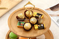 Wholesale Custom Round Decorative 2 Tier Tiered Tray Bamboo Farmhouse Tiered Tray Decor