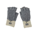 GL112 Cotton Custom Winter Knitted Gloves Striped Fingerless Flip Cover Knit Touch Screen Gloves