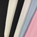 Stock 320gsm Dyed Warp Knit Rib Fabric 85% Rayon 15% Spandex Elastic Soft Stretch Girls' Boys' Garments High Grade Heavyweight