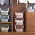 Plastic Toys Storage Kitchen Snacks Vegetable Baskets Bathroom Racks Home Can Stack Storage Baskets