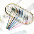 Multi Colors Stainless Steel Multifunction Checking Oval Lash Mirror Eyelashes Extension Beauty Makeup Portable Mirror Tool