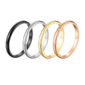 G51 18K Gold Plated Stainless Steel Jewelry Minimalist Couple Rings