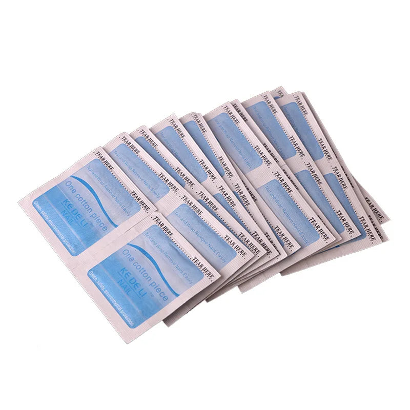 Wholesale One-Step Acrylic Nail Polish Remover Wipes Individual Packing Wrap for Gel Polish