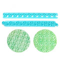 2PCS Diy Embossed Cake Border Plastic Rolling Lace Fondant Decorating Plastic Leaves Patterns Press Cutter Ruler Mold Set