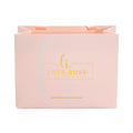 Custom Printed Luxury Recyclable Paperboard Clothing Packaging Shopping Bags with Your Own Logo Ribbon Handle
