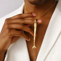 Dainty Ocean-Inspired Chain Jewelry Lightweight Stainless Steel Minimalist Waterproof Sardine Fish Pendant Necklace