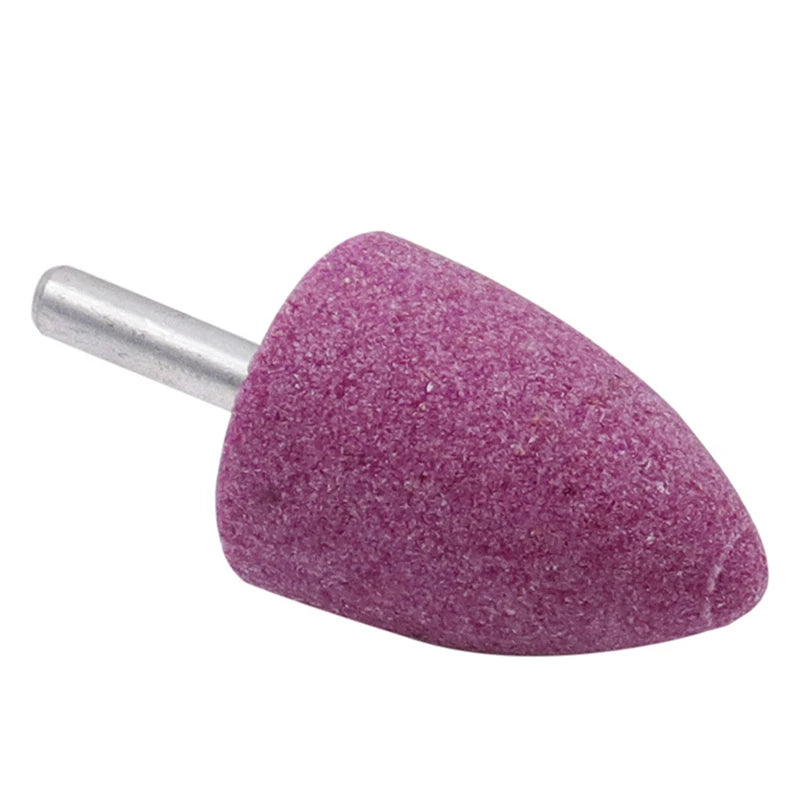 6*30*40mm Red Corundum Conical Abrasive Mounted Grinding Wheel Stone Grinding Head OEM for Metal Rust Removal Polishing Wheel