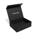 Black Cardboard Packing Folding Shoe Kraft Paper Gift Box Customization Luxury Flapclosure Magnetic Paper Box Packaging