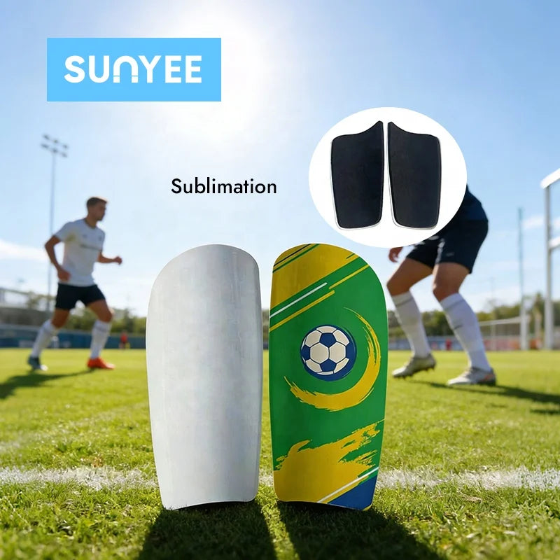 Sunyee 3D Sublimation Shinguard Personalized Custom Logo White Sports Football Shinguards