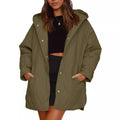 Ins EU and US Winter 2024 Women's Long Thin Woven Quilted Hooded Casual Hexagonal Light Jacket