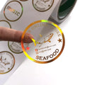 Custom Printing Gold Silver 3D Hologram Stickers Seal Overlay Anti-fake VOID Security QR Code Roll Transparent Logo Label