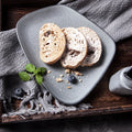 Modern Eco-Friendly Washable Matte Gray Speckled Porcelain Irregular Dinner Plate for Restaurant Catering From Guangdong