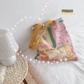 Custom Full-Size Canvas Cotton Beach Tote Bag Eco-friendly Silk Screen Printed Cute Graffiti Custom Color Logo Handles for