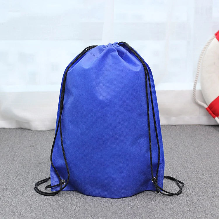 Factory Custom New Fashion Non-woven Drawstring Shopping Bag  Rope Handle Cute Storage Shoe Dust Bags  Drawstring Backpack Bag