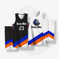 Custom Unisex Quick Dry Basketball Training Sets Breathable Sleeveless Jerseys Shorts Sublimation Printed Team Name Number Logo