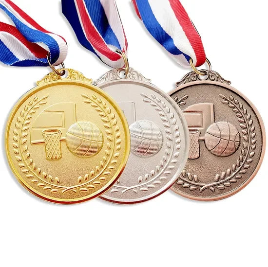 Customised Basketball Championship Medals and Trophies