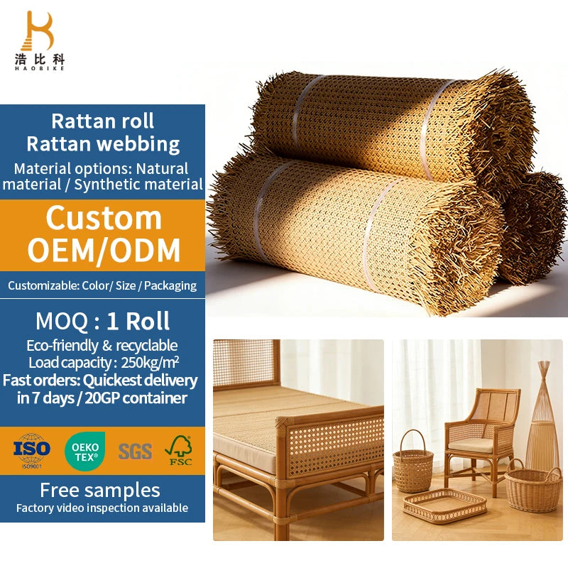 Washable Rattan Cane Woven Best Quality Webbing Rotin Roll Beautiful Best Price Rattan Roll for Export