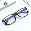 Teenyoun Eyewear Anti Blue Light Lens Business Eyeglasses Custom Myopia Glasses Rectangle Tr90 Frame Eyeglass for Men
