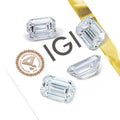 Starsgem 1ct Wholesale Igi Hpht Cvd Certified Emerald Cut DE Color VS VVS Lab Grown Diamonds