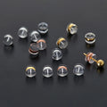 Ferrule Stainless Steel 316 Ring 18 k Gold Plated Silicone Earring Stoppers High Transparent Earring Backs Anti-slip Ear Nuts