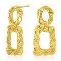 Fashion Ladies Loops 18K Gold Plated Jewelry Dangle Stud Earring with Good Quality