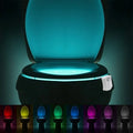 Smart PIR Motion Sensor Toilet Seat Night Light 8/16 Colors Waterproof Backlight for Toilet Bowl LED Lamp WC Toilet Light