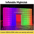 Inflatable Custom Outdoor White Waterproof Portable Photo Booth LED Light Disco NightClub Cube Inflatable Party Tent
