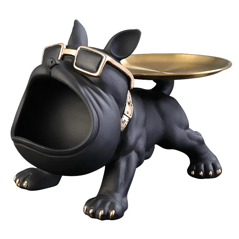 The Door Puts the Key to Receive Furnishing the Living Room Light Luxury Shoes Ark Porch Tray Bulldog Moving Decorative Gifts