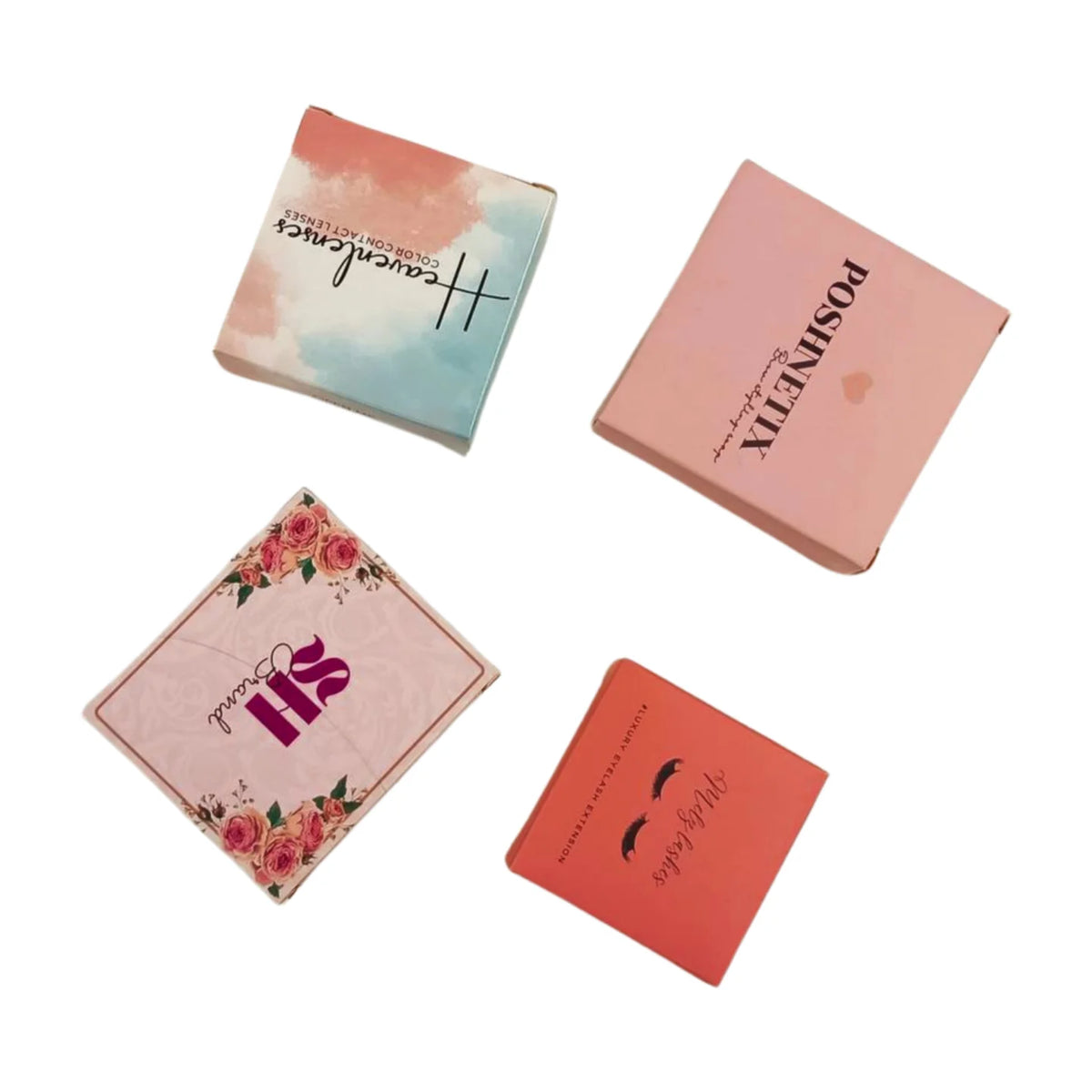 Kit Magnetic Contact Lenses case Flip Top Design with My logo Cleaner Glasses