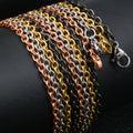 Stainless Steel Classic Rolo Round Cross Cable Chain Bulk O Shape Oval Link O Link Chain Necklace for Men Women